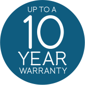 Up to a 10-year warranty