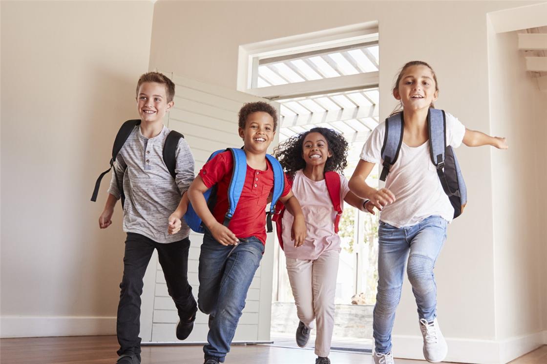 children running inside house safely