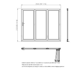 3 door bi-fold