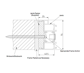 Jamb fixing detail