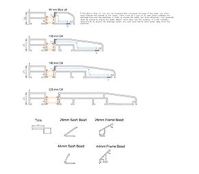 Sills, bead, and trim