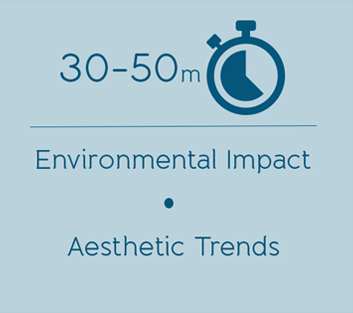 30-50mins, Environmental Impact, Aesthetic trends